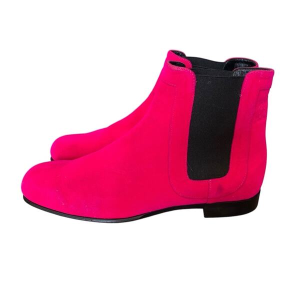 Roger Vivier Pink Pyramide Velvet Chelsea Boots size 36.5 size 6.5 - Picture 6 of 14